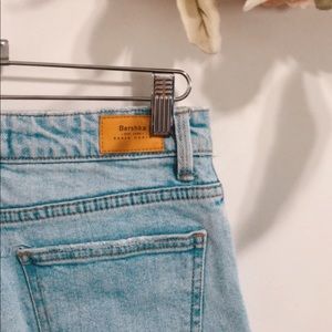 Straight Cropped Bershka Denim Jean